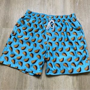 Lucky Brand Men’s Taco Print Swim Trunks